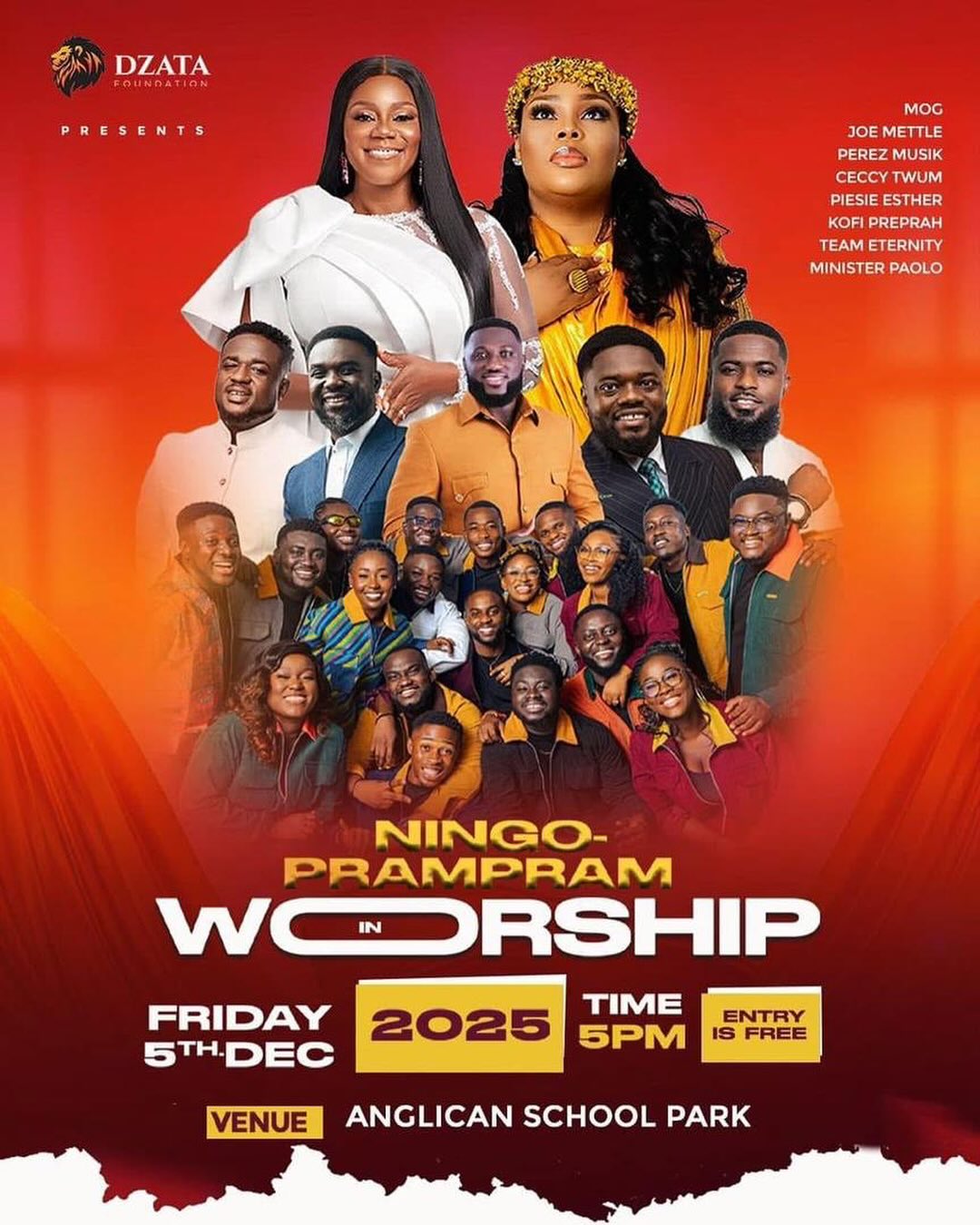 Hon. Sam George Enlist Joe Mettle, Piesie Esther, MOG, Ceccy Twum &amp; more for Ningo-Prampram In Worship 2025