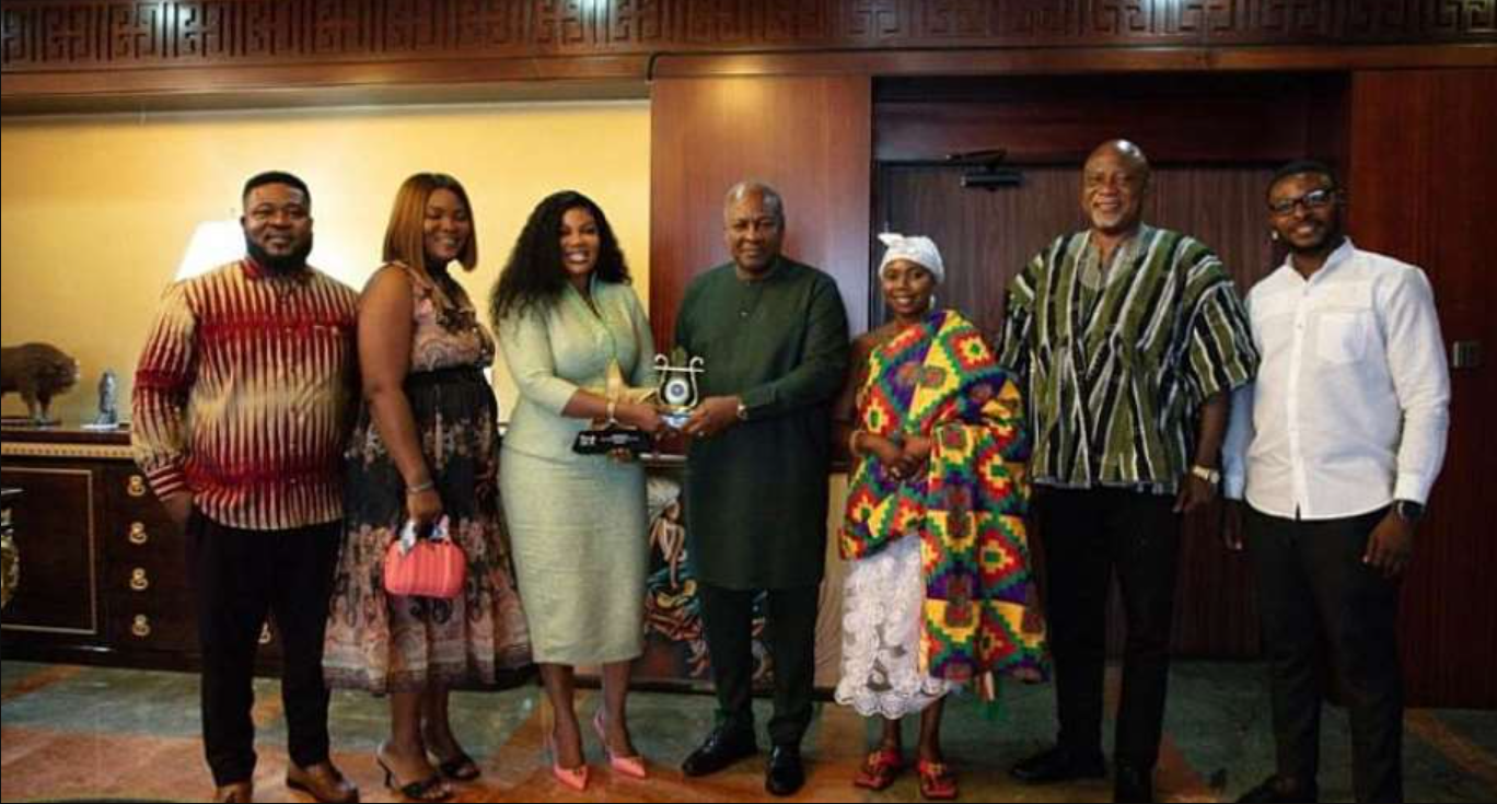 Empress Gifty dedicates awards to President Mahama, appeals for large seating auditorium