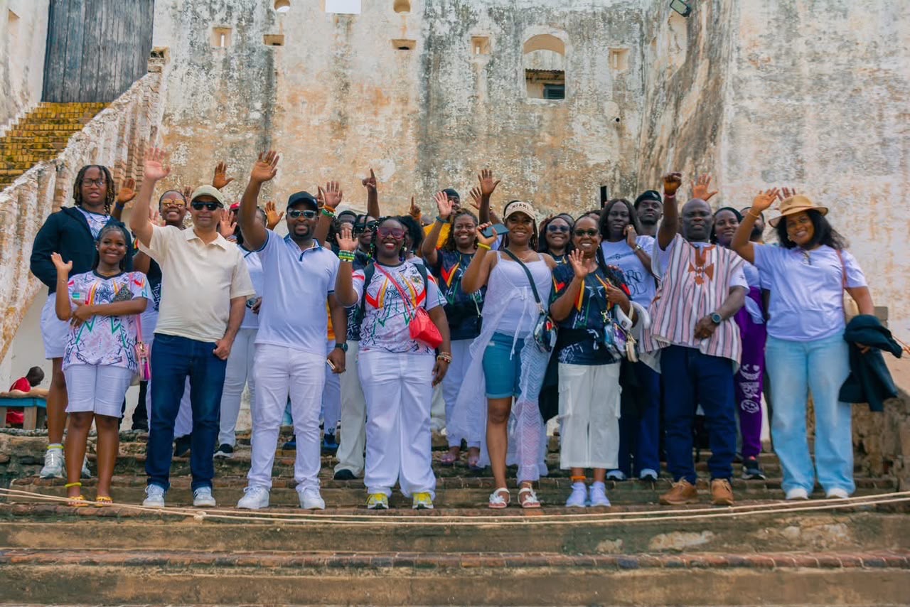 Prophet Sampson Amoateng Guides Diaspora Guests Through Ghana’s Historic Cape Coast Castle